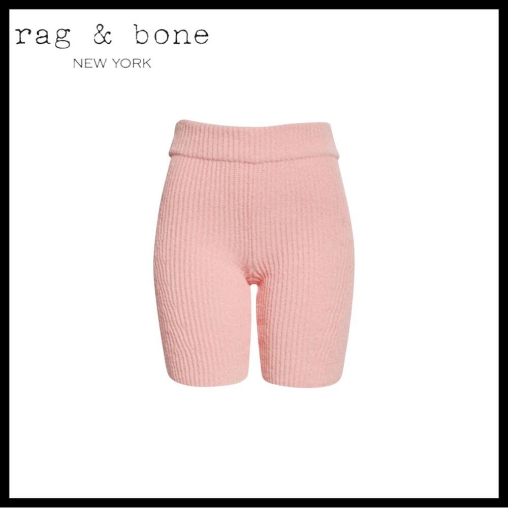 NWT Rag & Bone Sunny Rib-Knit Biker Shorts